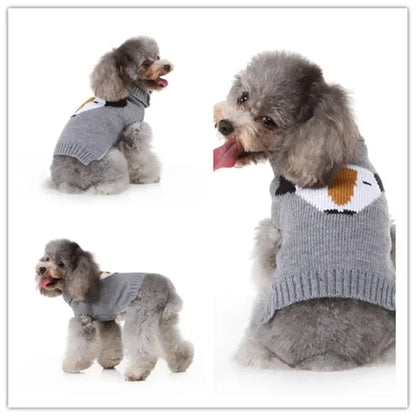 Dog Sweater, Pet Hoodie, Skull Coat, Pet Clothing, Elk Christmas Puppy Dog Clothes, Autumn Pet Clothes