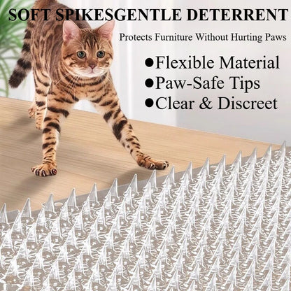 Pet Supplies Prevent Cats Dogs From Digging Holes Climbing Mats Spikes Repeller Plastic Repellent Plastic Bird PVC Transparent