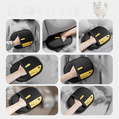 Pet Grooming Gloves Pet Hair Remover Brush Static Dedusting Brush For Dog Cat Hair From Sofa Carpet Clothes