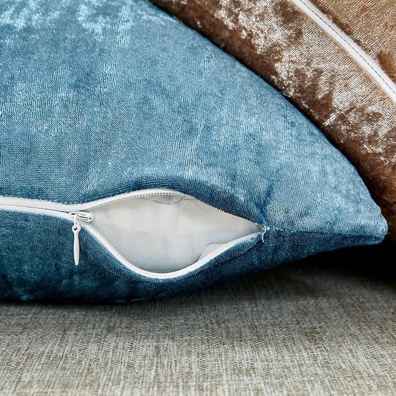 pillow, Velvet covered with 60x60 cm super soft pillow, used for sofa throwing, shining decoration, living room pillow