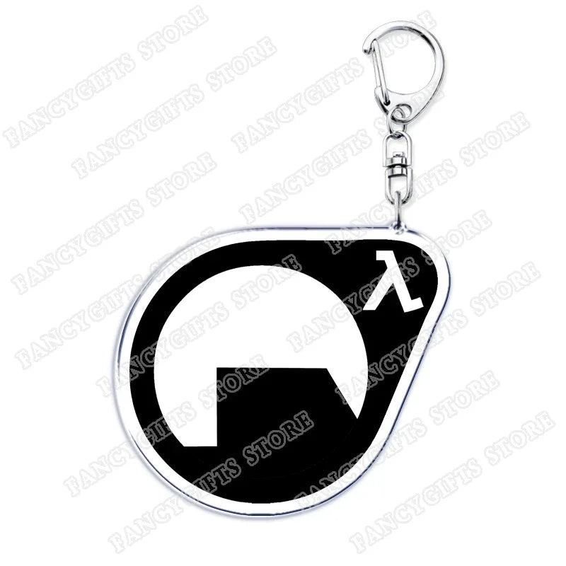 Trending Video Game Keychains for Accessories Bag Glados Aperture Laboratories Science Keyrings Jewelry Gamer Fans Gaming Gifts
