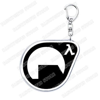Trending Video Game Keychains for Accessories Bag Glados Aperture Laboratories Science Keyrings Jewelry Gamer Fans Gaming Gifts