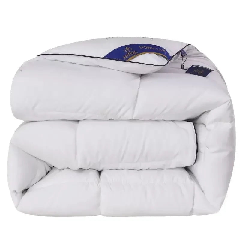 Warm Feather Velvet Comforter Hotel Four Seasons Quilt Single Bed Air-Conditioner Blanket Soft All-Season Sleep Home Bedding