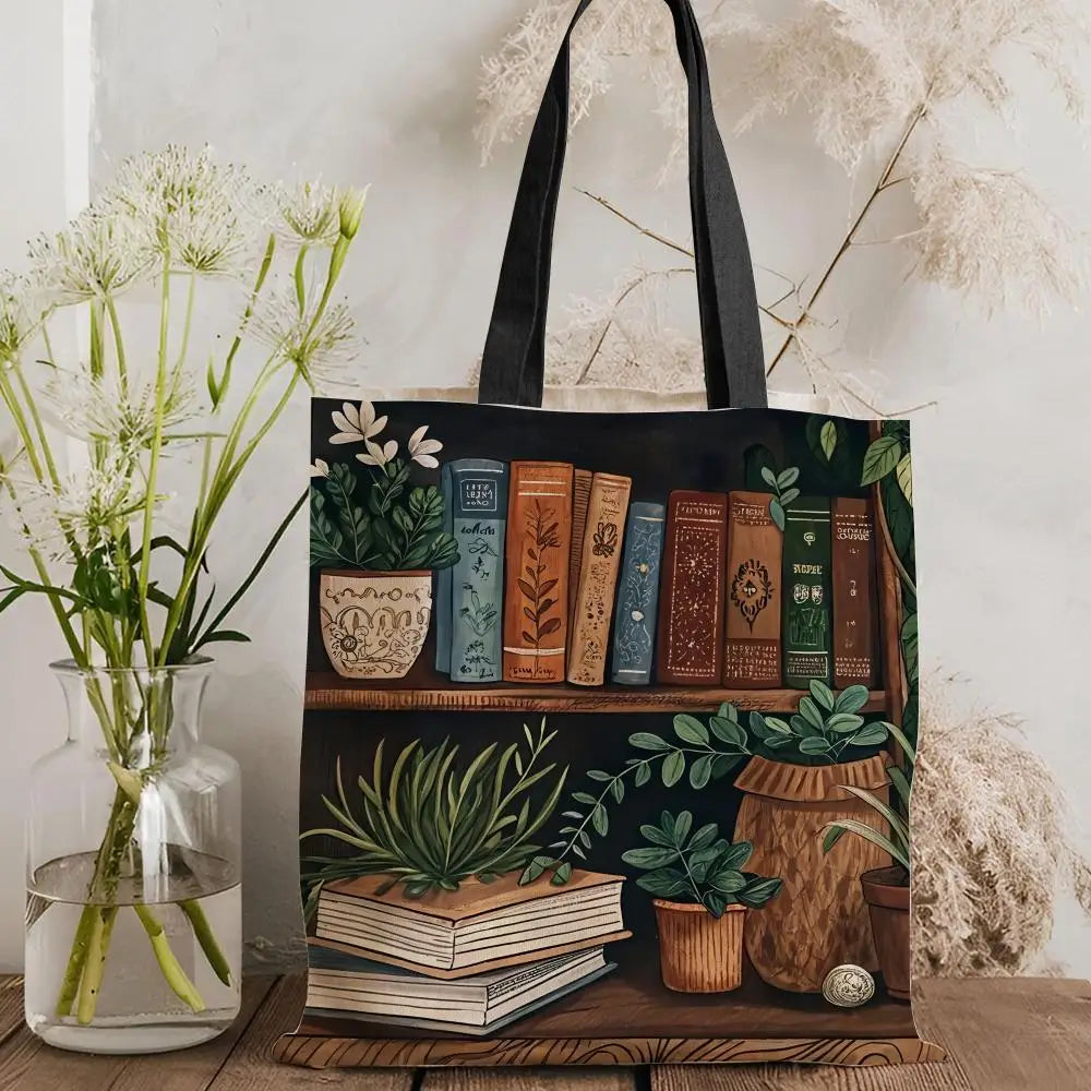 Dragon Sleeping Storage Bags Lightweight Canvas Tote Bag Large Capacity Shoulder Shopper Fashion Eco Multi-Purpose Handbag