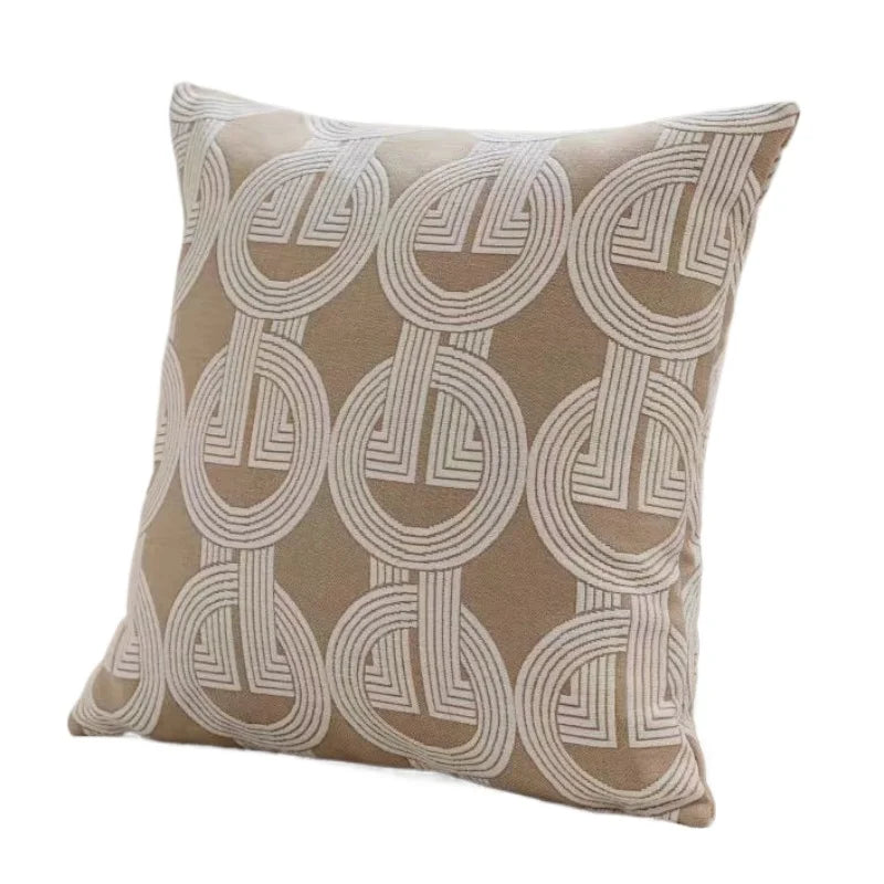 High End Luxury Geometric Jacquard Cushion Cover Modern Premium Pillow Covers Decorative 45x45/50x50cm Home Decor Designer