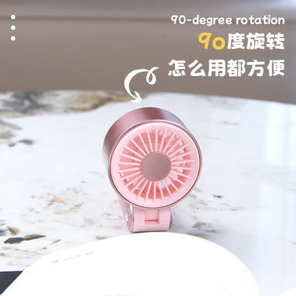 Portable Mini Handheld Fan Usb Rechargeable Foldable Strong Wind 3 Speed For Outdoor Travel Office Personal Cooling Small Gift