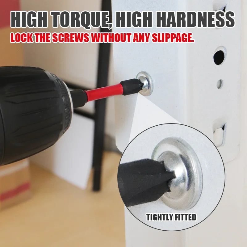 22-Piece S2 Alloy Steel Screwdriver Set with Strong Magnetic Bits Phillips/Flathead/Mi-Shaped/Square Ultra-Hardness Rust-Proof W