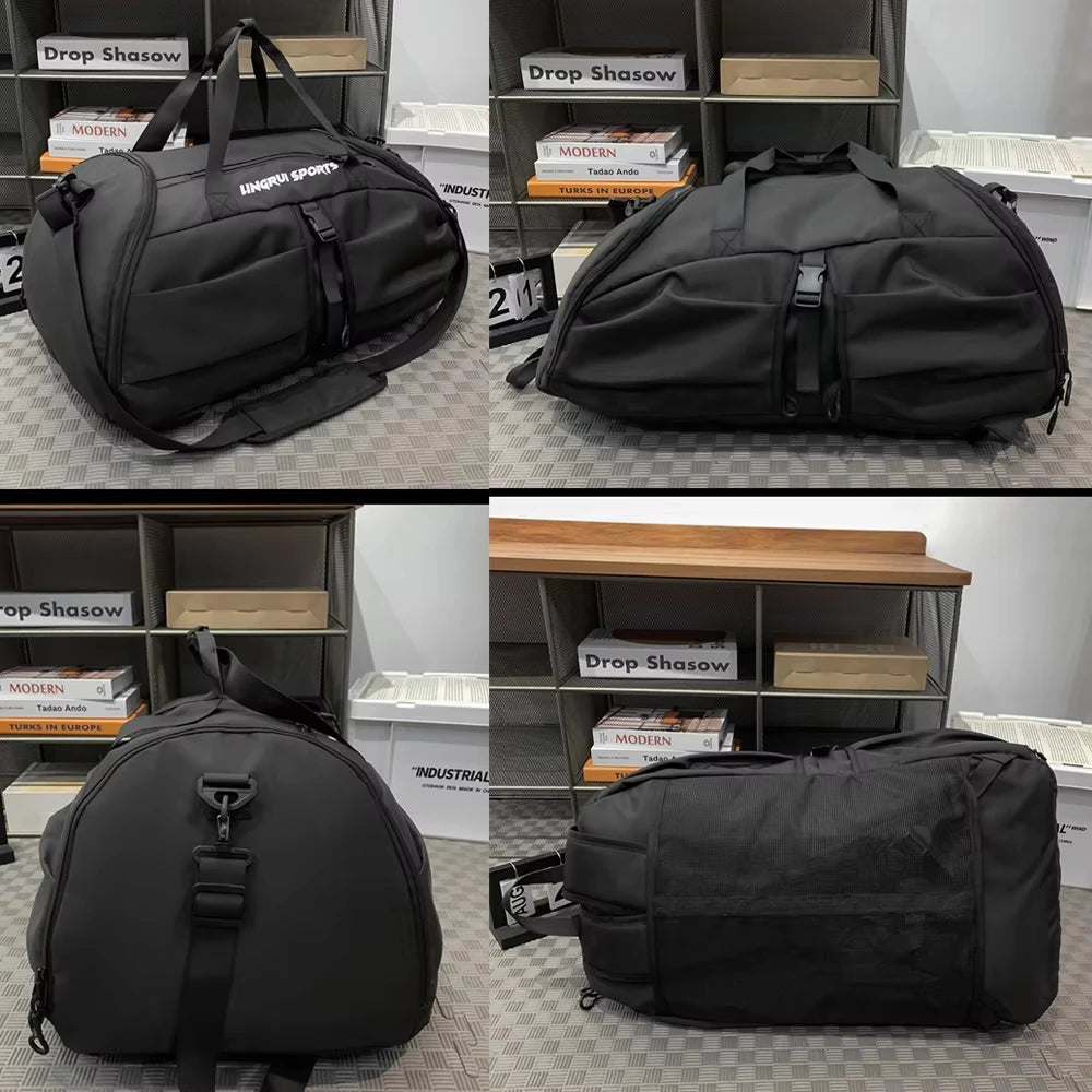 Backpack for Men and Women Suitable for Travel Tourism Hiking Camping Backpack Gym Fitness Bag with Shoes Pocket Outdoor Duffel