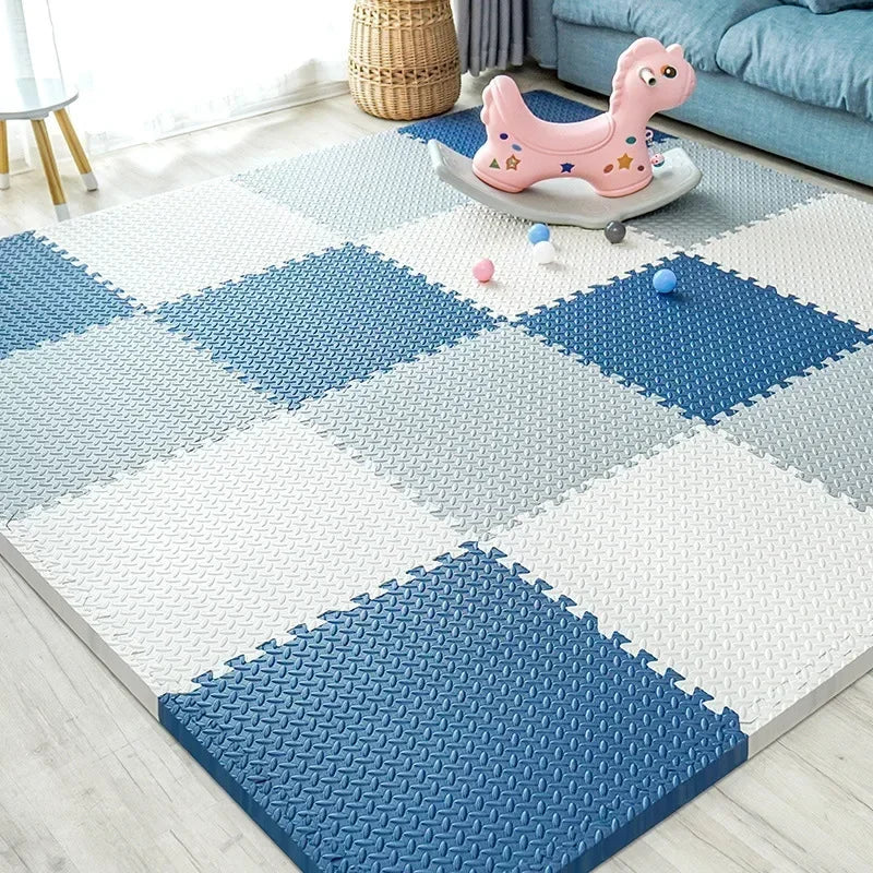 New 30*30cm Thicken Sports Gym Mat Protection EVA Leaf Grain Floor Mats Yoga Fitness Non-Slip Splicing Rugs Shock Room Play Mats
