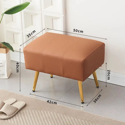Shoe changing stool   leather   comfortable    anti slip plus wear resistant   stable four corners    good resilience    extra s