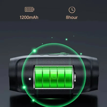 Lenovo TF USB Bluetooth Speaker Portable Dual Speaker Stereo Outdoor Playback FM Voice Broadcasting Subwoofer Wireless Speakers