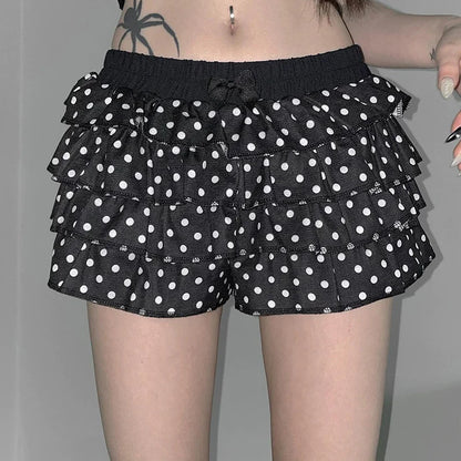2026 Summer New Women's Layered Mini Skirt with High Waist and Elastic Waist  Y2K Gothic  Party Versatile Fashion Short Skirt