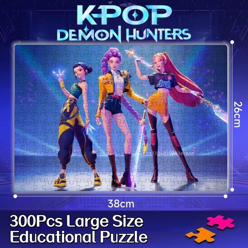 70/300PCS Wooden Jigsaw Puzzle Cool Cyberpunk Anime Family Interactive Game Collectible Gift for Adults Kids Teens Home Decor
