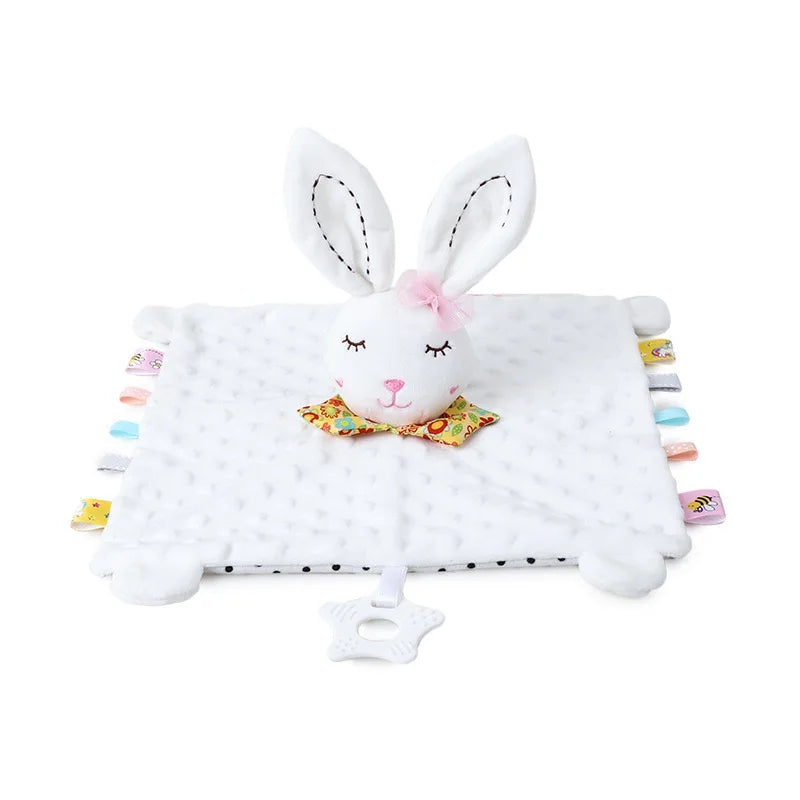 Elephant Baby Comforter Blanket Soft Appease Towel Baby Rattle Animals Toys Soothe Reassure Sleeping Towel Lathe Hang Toddler