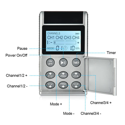 15 Modes EMS Electric Muscle Stimulator TENS Physiotherapy Pulse Full Body Massager Machine Pain Relief Health Care Device