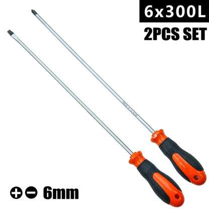 12Inch Long Slotted Cross Screwdriver Screwdriver With Rubber Handle Herramientas Ferramentas Multimeter Multitool Detector