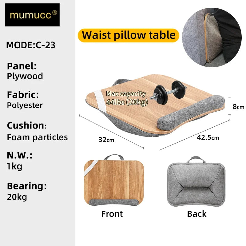 MUMUCC Study Table Bed Desk Student Dormitory Bedroom Laptop Desk Pillow Small Table Applicable To Students Etc