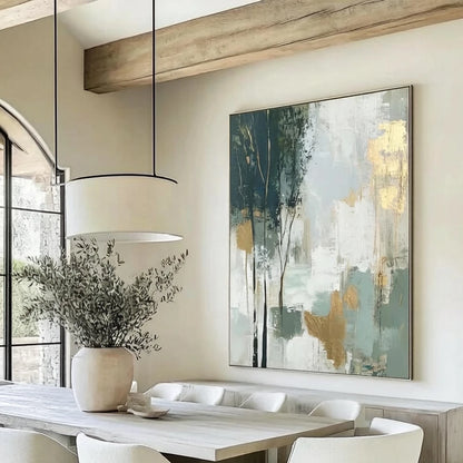 1pc Frameless Canvas Painting  Abstract On Canvas Image Scenery Of The Old Neighborhood Mural Top Wall Art Picture Decor Living