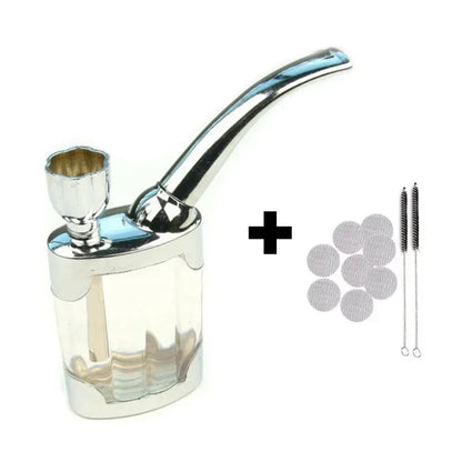 Complete set Cleanable Acrylic Smoking Pipe Fashion Microfilter Tobacco Pipe Circulation Reduce Tar Smoke filter Cigarette Tool