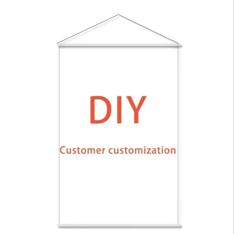DIY Anime Wall Scroll Hanging Poster Home Decor Painting