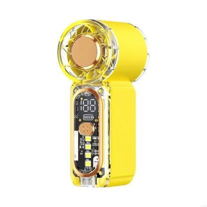 Portable 100 Gear Adjuatable Handheld Fan USB Rechargeable High Speed Pocket Fan with Led Light Mini Electric Fan Summer Use