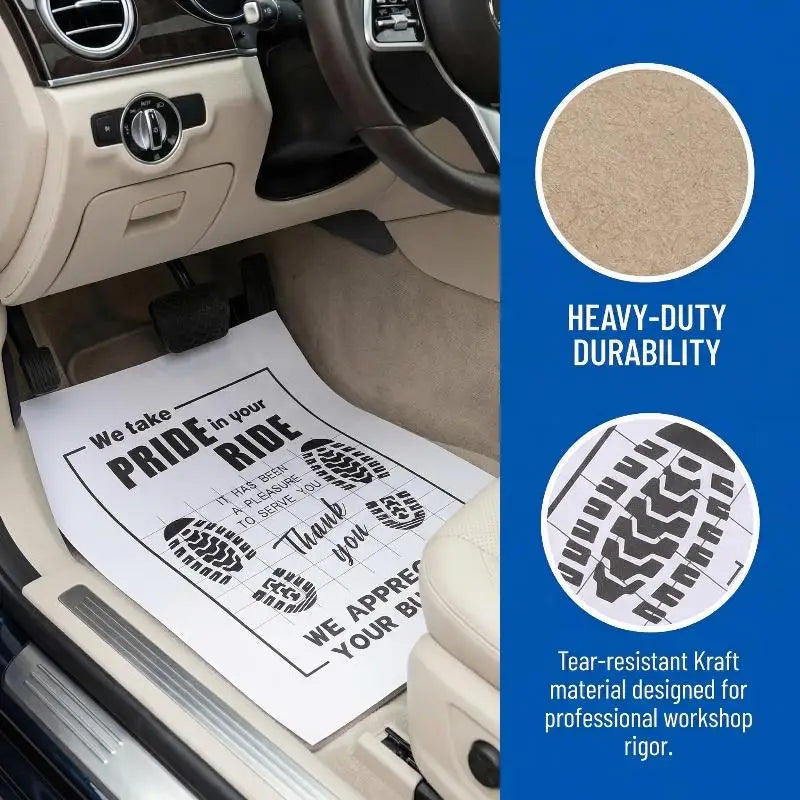 【MO】10Pcs High Quality Disposable Car Floor Mats Waterproof Anti Slip Paper Vehicle Protection Interior Car Accessories