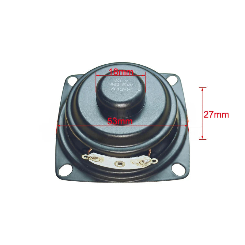 SOTAMIA 2Pcs Mini Audio Sound Speakers Driver 4 Ohm 5W 52MM Loudspeaker DIY Music Portable Bluetooth Speaker For Home Theater