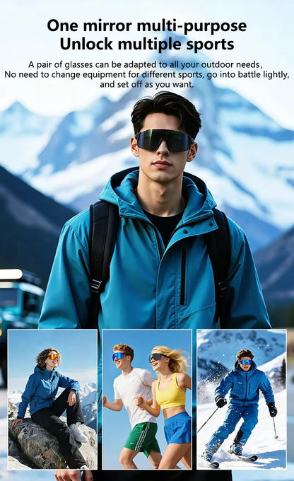 Lenovo D17 Smart Cycling Glasses Headphones Phone Calls Music Touch Controls And UV Protection Cool Sunglasses New