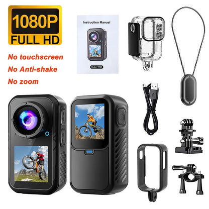 5K Thumb Action Camera 4K 60FPS 6-Axis Touch Screen Stabilization Pocket Sports Camera Magnetic Motorcycle Waterproof Bodycam