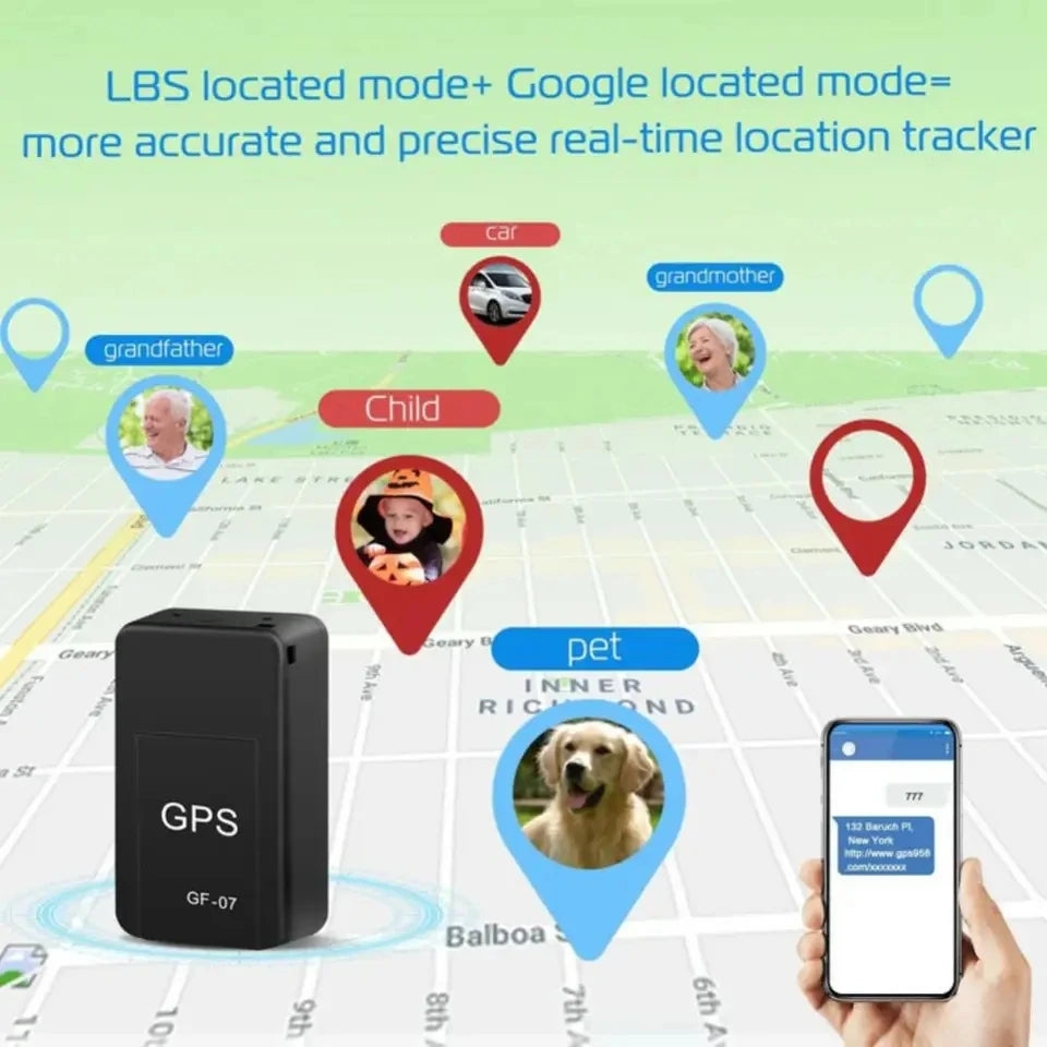 GF07 Mini GPS Tracking Device GPS Position APP Magnetic GPS Tracker Car Strong Anti-lost Vehicle GPS Locator