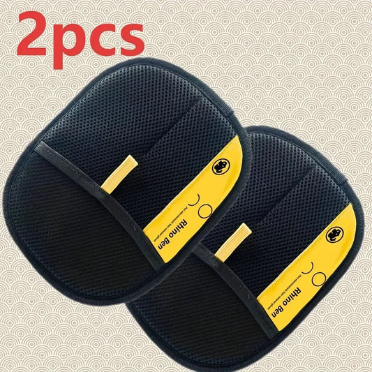Two-piece pet grooming gloves | Wearable design, collects shed hair while grooming, home pet cleaning products.