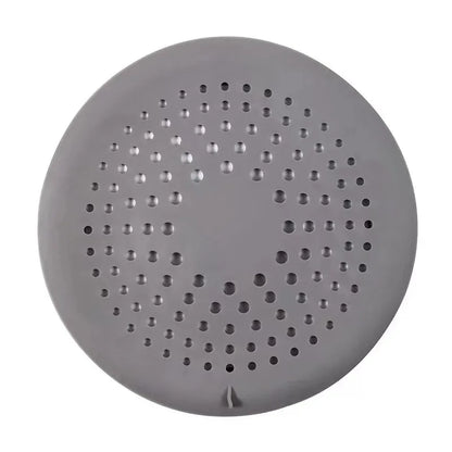 Shower Drain Hair Catcher Drain Cover Bathroom Tub with Suction Cup 5.9 Inches Silicone Sink Strainer Suit for Bathtub,