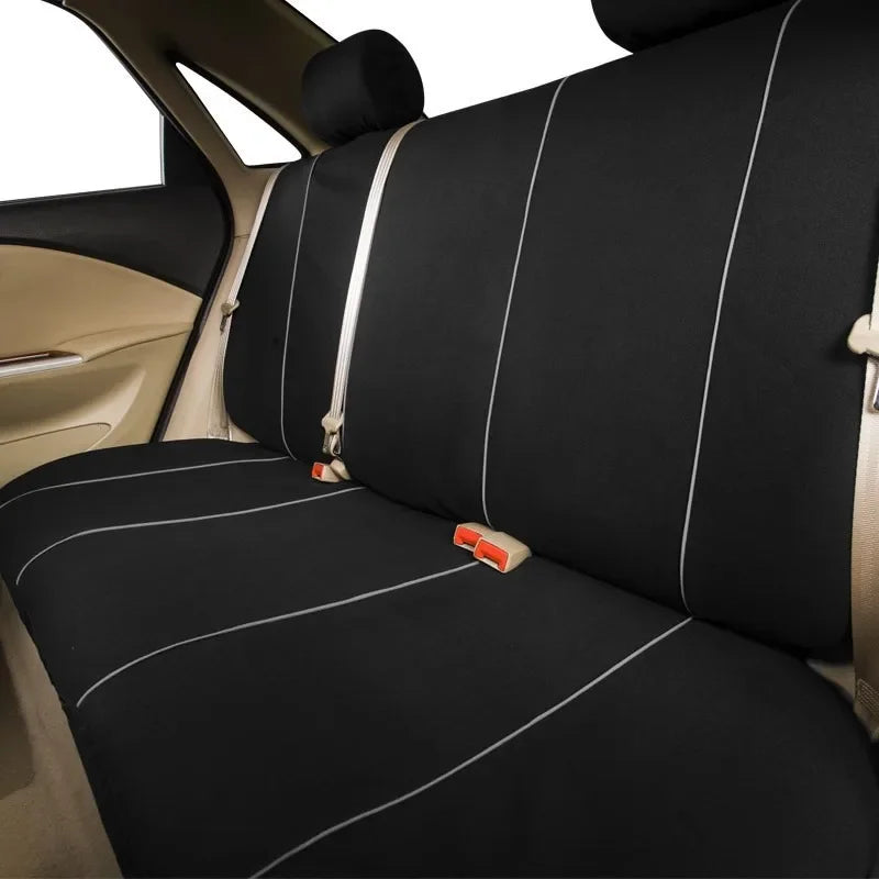 5-seat Full-coverage Car Seat Covers, Breathable Fabric, Wear-resistant, Fits Most Car Models, All-season Use Seat Accessories