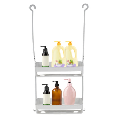 1/2Pcs Hanging Shower Caddy 2 Layers Bathroom Storage Shower Organizer Holder Houseware Supplies Accessory for mugs Shampoo Soap