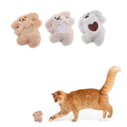 New Pet Toys for Dogs & Cats - Puppy Teething Chew Toys with Catnip & Crinkle Paper, Self-Playing Interactive Molar Dental