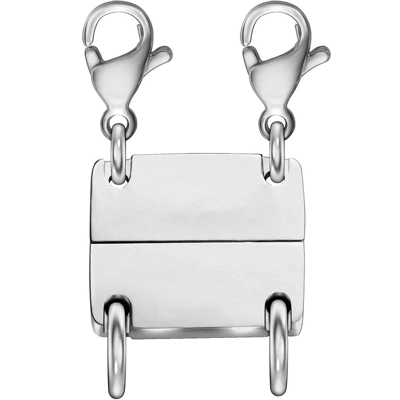 Multi Necklace Layering Clasps Magnetic Necklace Clasp Gold Silver Color Necklace Separator for Layering Necklace Making DIY