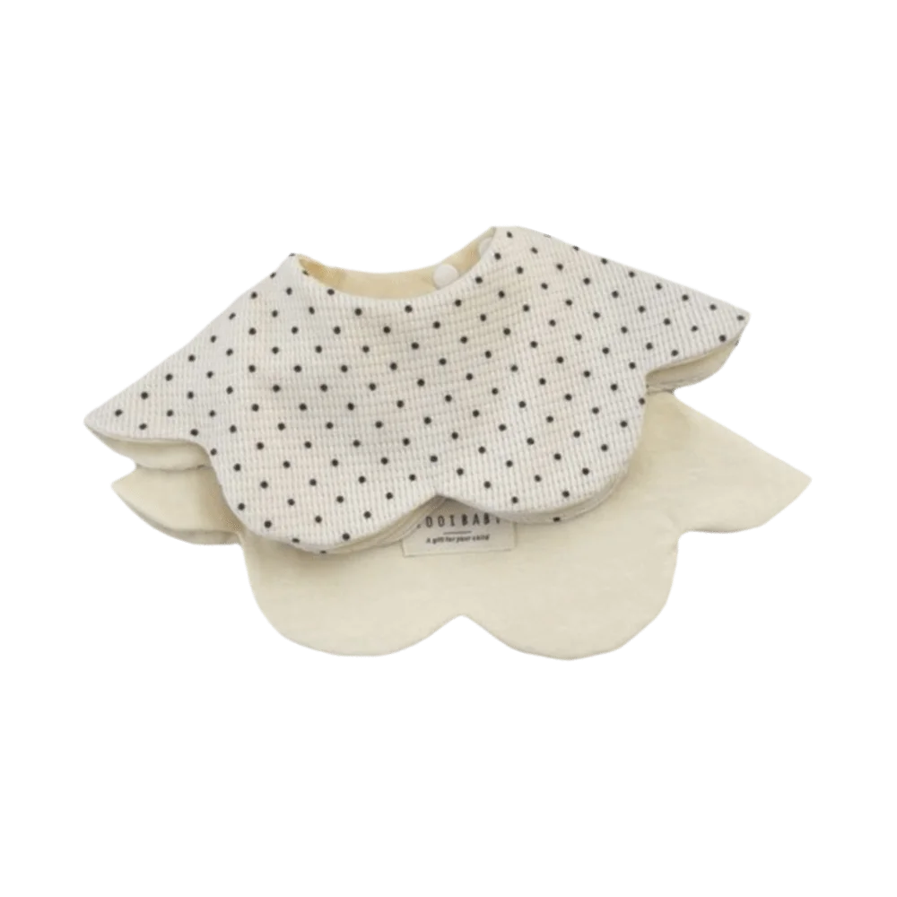 Comfortable Cartoon Baby Feeding Bib Cotton Two-sided Usable Cute Saliva Towel Washable Skin-friendly Teething Bib Newborn Care