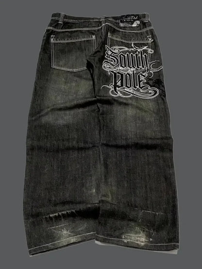 American Fashion Trend Joker Best Sell Special Spot Jeans Women Street Y2K New Punk Oversized Wide-leg Pants Unisex Casual Jeans