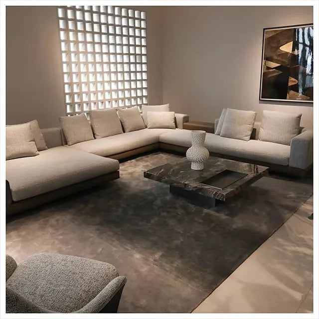 Modern Minimalist I-Shaped Modular Sofa Set for Hotels and Living Rooms