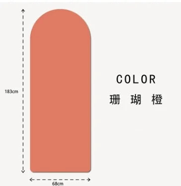 Anti Slip Custom Yoga Mats Eco Friendly Natural Rubber Oval Curve Pu Yoga Mat Arch Pill Shape Arched  Yoga Mat Thick 5mm
