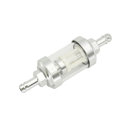 8mm CNC Aluminum Alloy Glass Gas Fuel Oil Filter Moto for Dirt Pit Bike 125/140/150/160cc CRF70 90 110 TTR100 110 KLX65