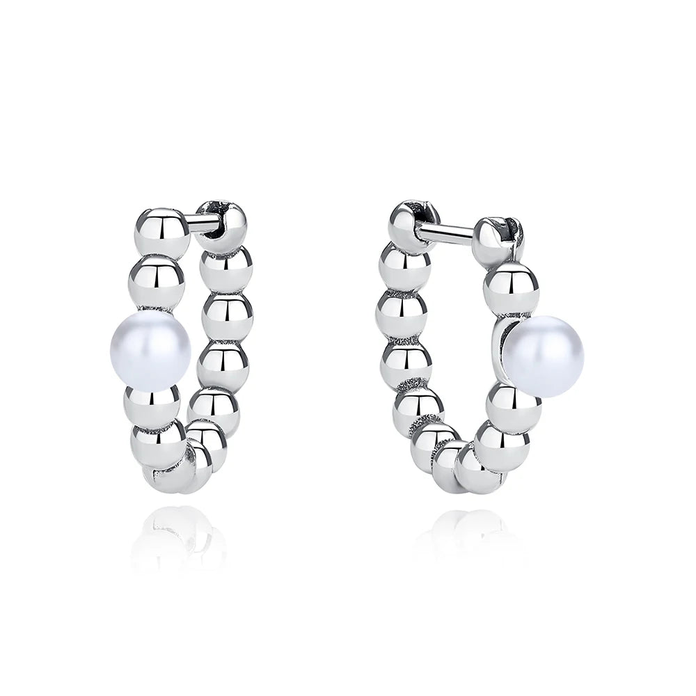 New 2026 Original 925 Sterling Silver Earrings For Women Piercing Hoop Love Heart Earings Rose Gold Wedding Gift Luxury Jewelry