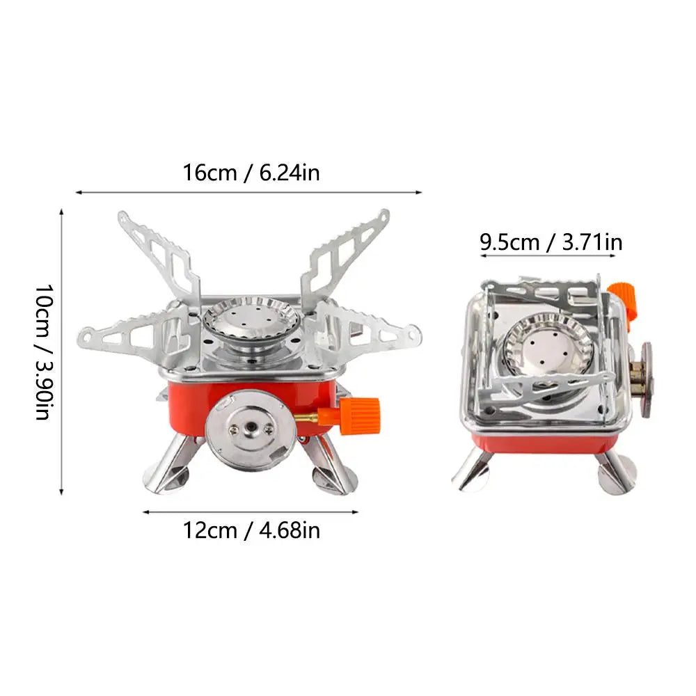 1pcs Camping Gas Stove Portable Folding Outdoor Backpacking Stove Tourist Equipment For Cooking Hiking Picnic