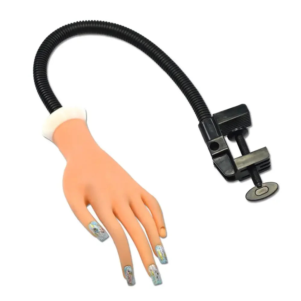 Nail Art Training Fake Hand Display False Tips UV Gel Polish Painting Tools Manicure  Practice Model