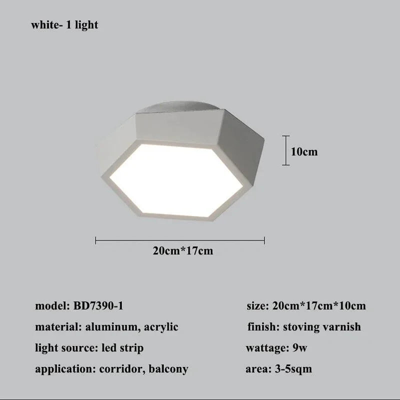 Modern Geometry Led Ceiling Lamp Living Room Chandeliers Lighting Bedroom Dimmable Lamparas Nordic Home Decor Lights Luminaria