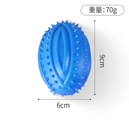TPR Pet Puppy Toys Rubber Sound Barbells Barbed Dumbbells Dog Grinding Toys Flexible Bite Resistance Clean Teeth Pet Supplies