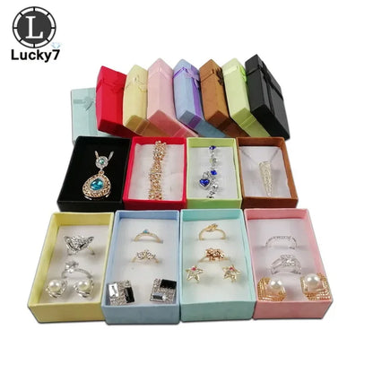24pcs/Lot Jewelry Sets Display Box For Necklace Earrings Ring 5*8*2.5cm Packaging Shadow Box Jewelry Organizer