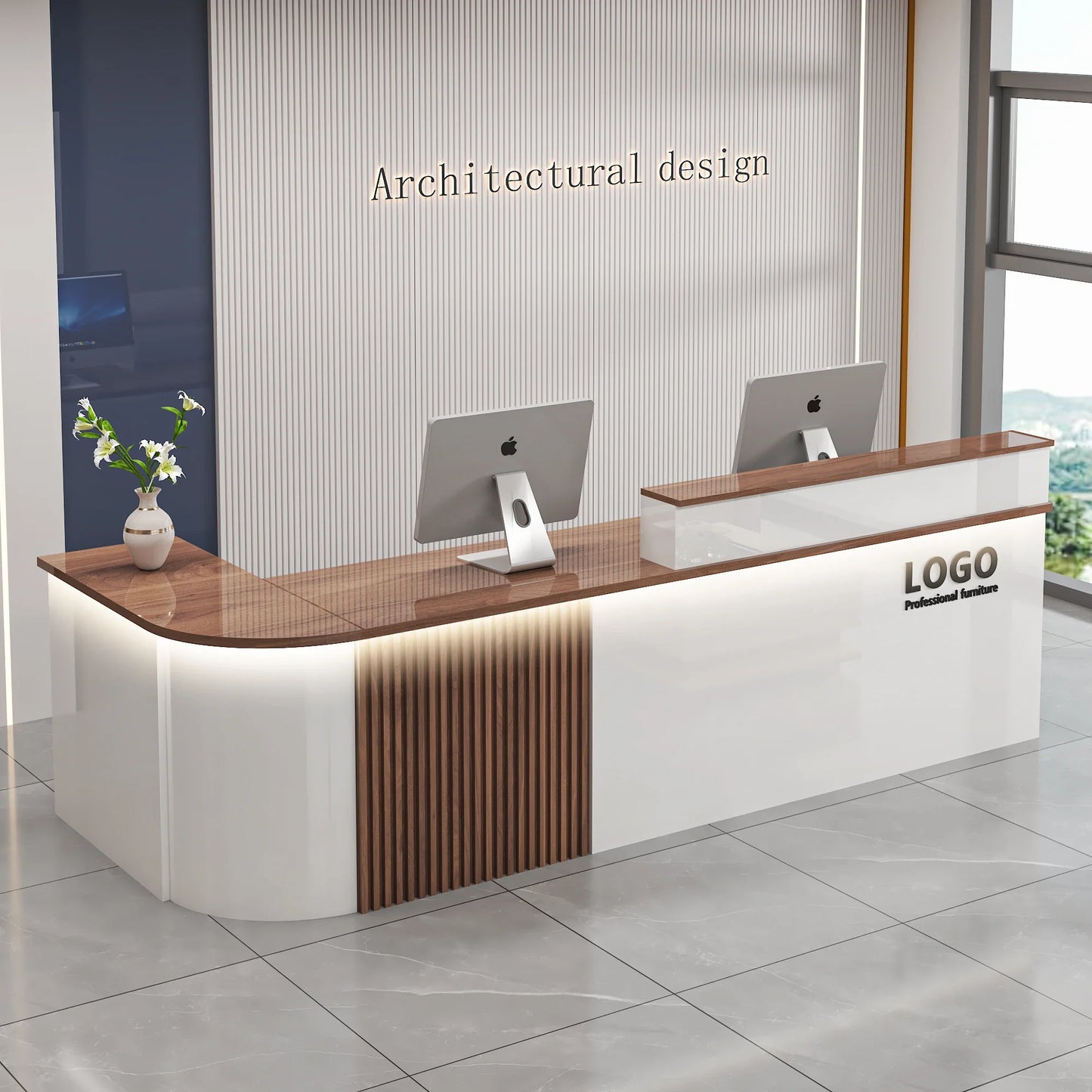 Professional Office Bar Counter Simple Luxury Beauty Design Reception Desk Modern Salon Bancone Bar Lusso Commercial Furniture