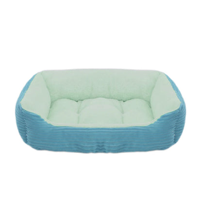 Pet Cat Dog Bed Cozy Square Plush Kennel Puppy Sofa Bed Small Large Dog Sleep Pad Portable Pet Bed Nest Pet Supplies Accessories