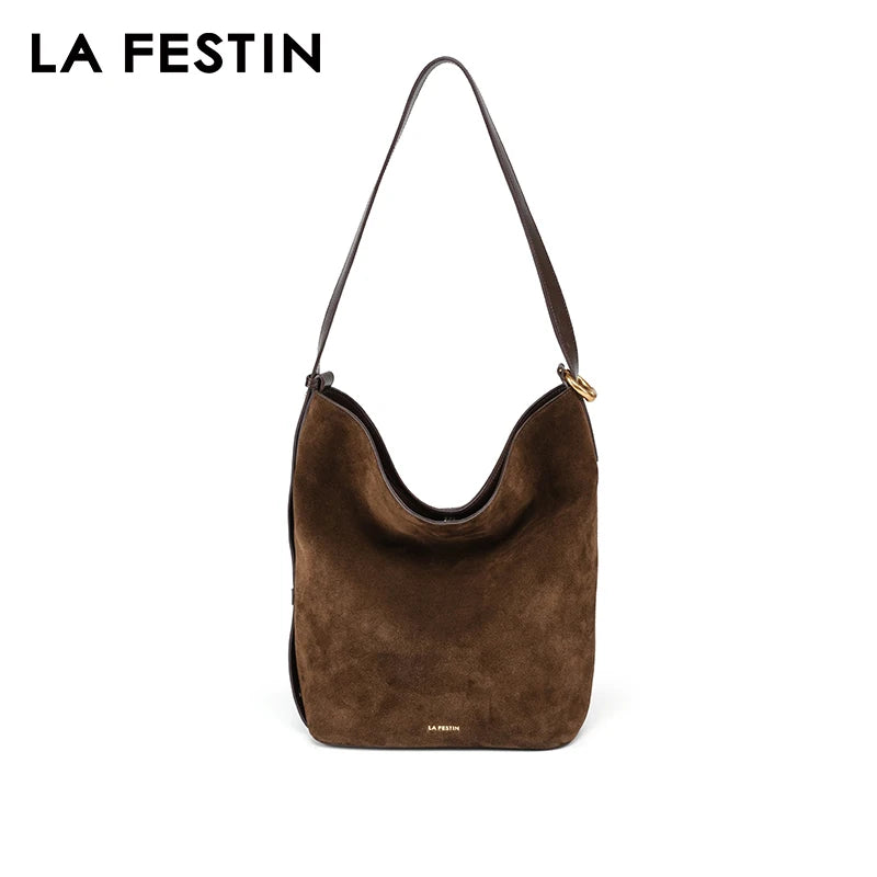 LA FESTIN Original Brand Shoulder Bag Designer Luxury Bag Bucket Bag Crossbody Bag Handbag Women Autumn and Winter Bags